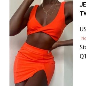 Showpo Jett Twist Detail Mini Two Piece Set Women’s Size 4